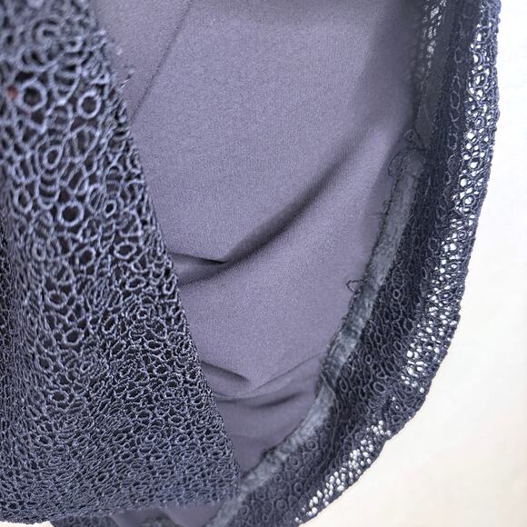 Liz Claiborne Collection Navy Eyelet Sheath Dress 6 - Picture 8 of 9